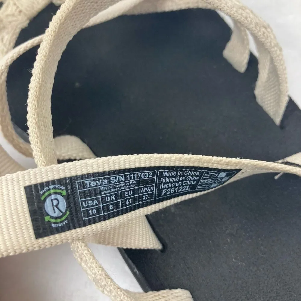 TEVA Sandals Women’s Size 10 Voya Zillesa Beige Strappy Comfort Outdoor Walking
